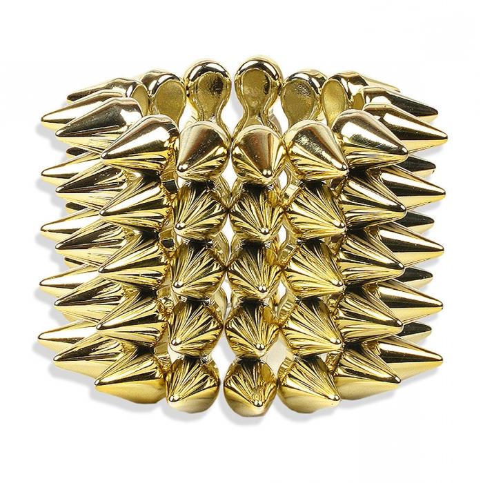 Bracelets with spikes at the peak of fashion
