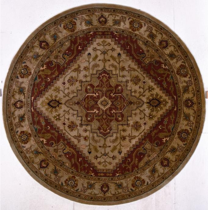 Round carpet - a designer addition to the decor