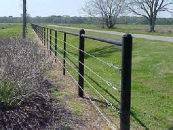 What should be the pipe for the fence