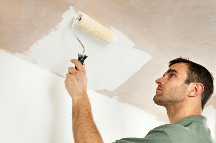 how to paint the ceiling with water emulsion 