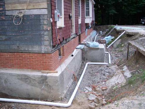 Proper foundation under the house