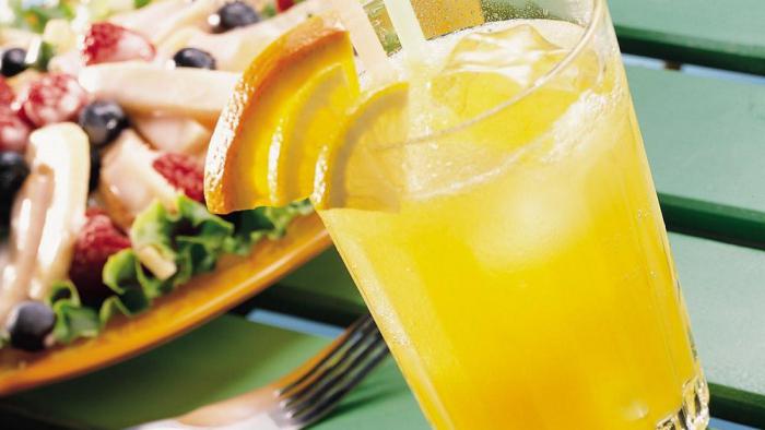 Drink for gourmets - lemonade from oranges