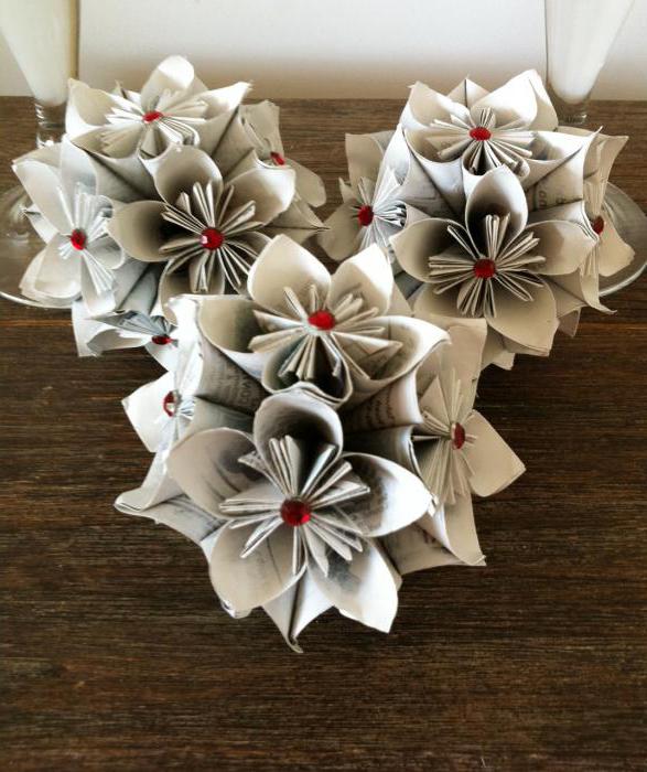 crafts from origami flowers modules