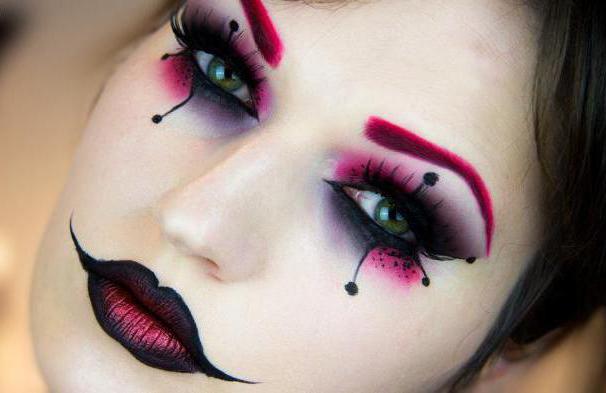 Gothic make-up: step-by-step instruction with photo