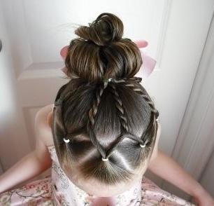 Optimal hairstyle for girls - little princesses