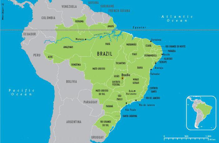 area of ​​brazil