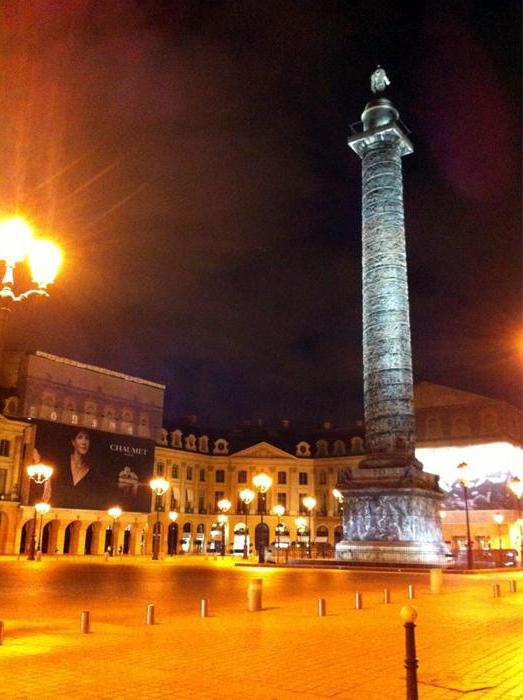 The Vendome Column in Paris. Photo, description